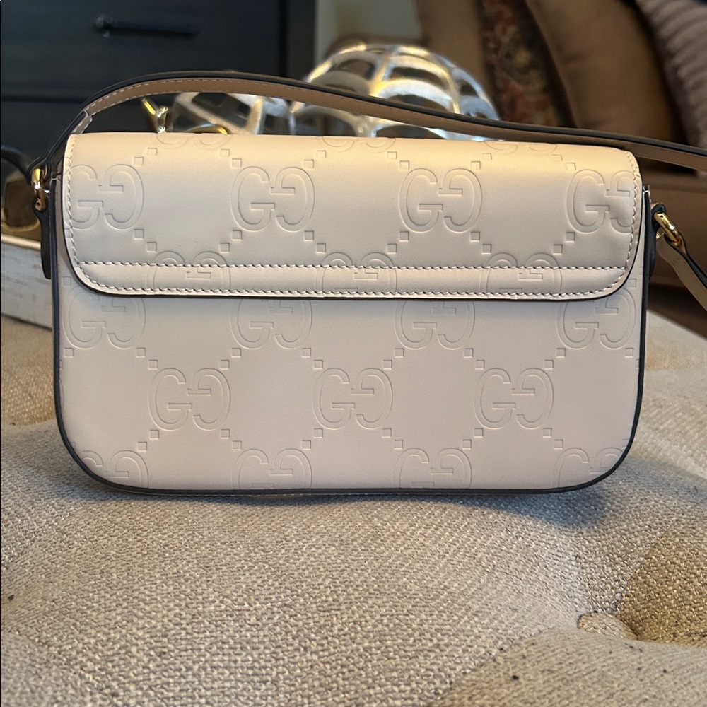 GUCCI Gilbert Calfskin GG Super Mini Shoulder Bag - Picture 3 of 14